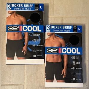 2 Packs (6 total pairs) of 32 Degrees - Men’s L Underwear